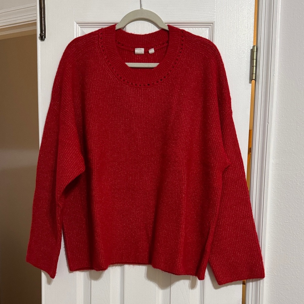GAP Vibrant Red Knit Sweater